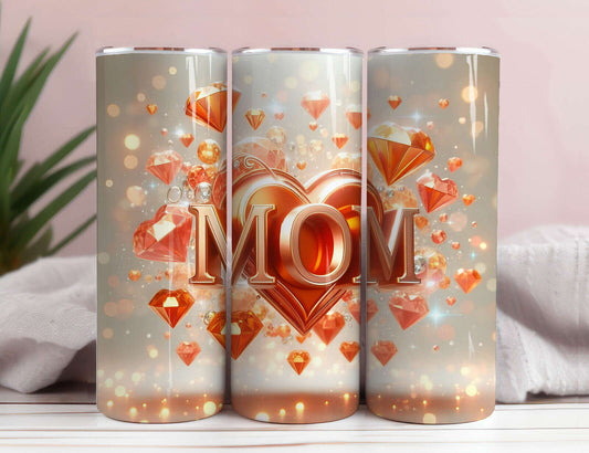 LOVE MOM 20oz Skinny Tumbler Wrap  7