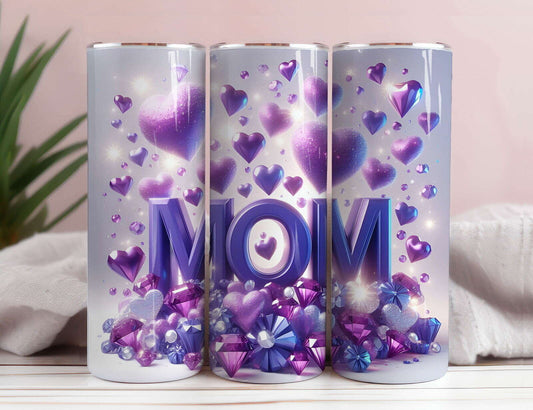 LOVE MOM 20oz Skinny Tumbler Wrap  9