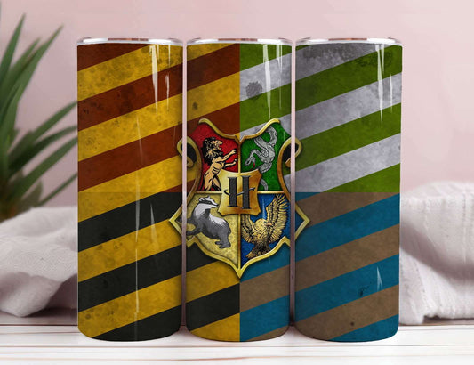 Magic Houses 20oz Skinny Tumbler Template PNG Sublimation HP design Download