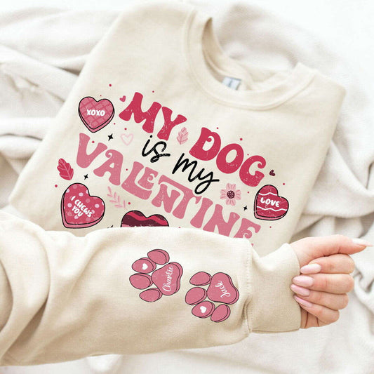 My Dog is My Valentine Shirt Png 1