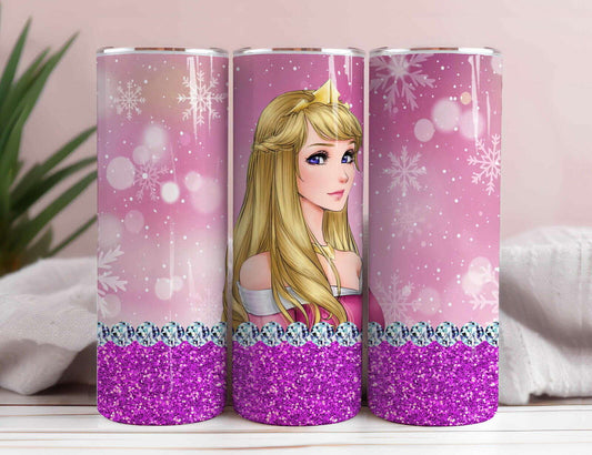 Princess Tumbler Wrap, 20oz Skinny Tumbler 1