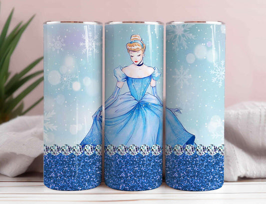 Princess Tumbler Wrap, 20oz Skinny Tumbler 2