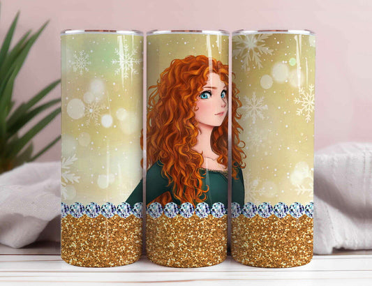 Princess Tumbler Wrap, 20oz Skinny Tumbler 3