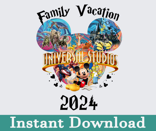 2024 Family Trip Png, Uni Studios Trip, Sublimation Design 16 - Vartdigitals