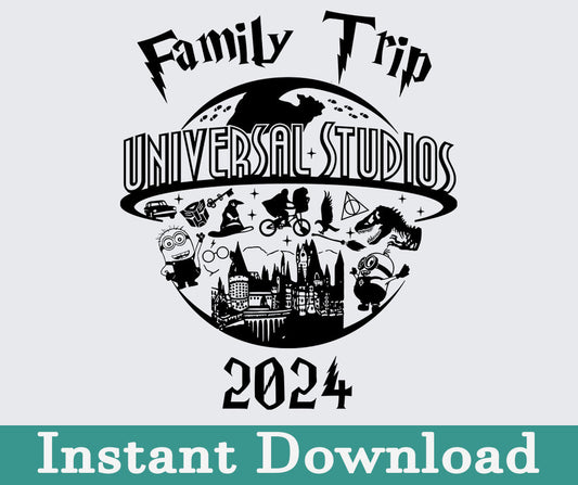 2024 Family Trip Png, Uni Studios Trip, Sublimation Design 21 - Vartdigitals