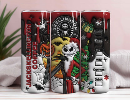 3D Inflated Halloween Tumbler Wrap, Christmas Tumbler Png 1 - Vartdigitals