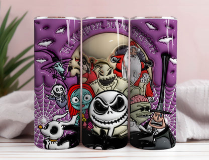 3D Inflated Halloween Tumbler Wrap, Christmas Tumbler Png 3 - Vartdigitals