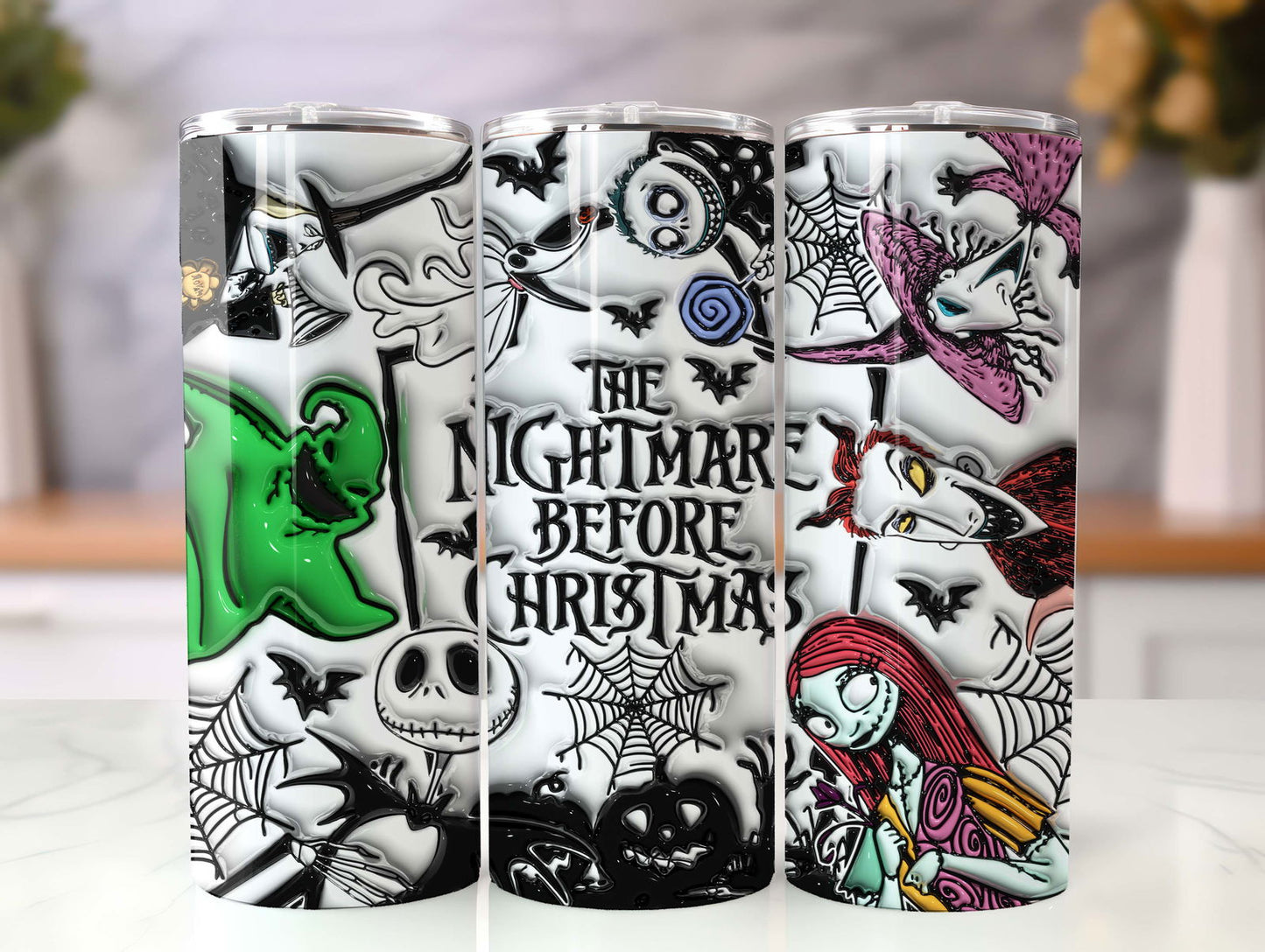 3D Inflated Halloween Tumbler Wrap, Christmas Tumbler Png 4 - Vartdigitals