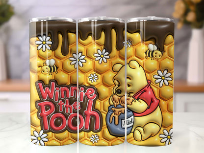 3D Inflated Tumbler Wrap, Design Tumbler, 3D Puffy Tumbler Wrap 4 - Vartdigitals