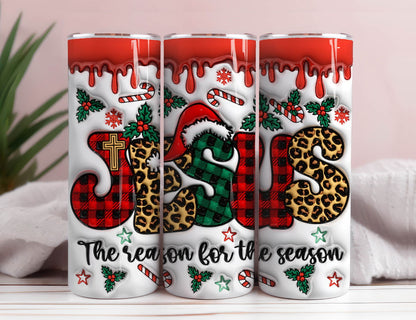 3D Inflated Tumbler Wrap, Faith Christmas The Season - Vartdigitals