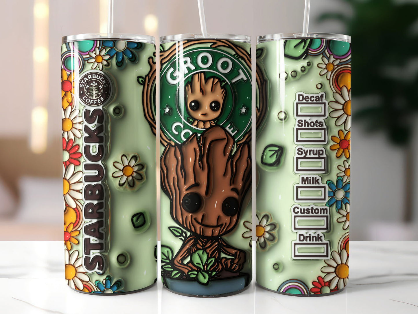 3D Inflated Tumbler, Halloween Tumbler, Halloween Tumbler, 3D Tumbler Wrap - Vartdigitals