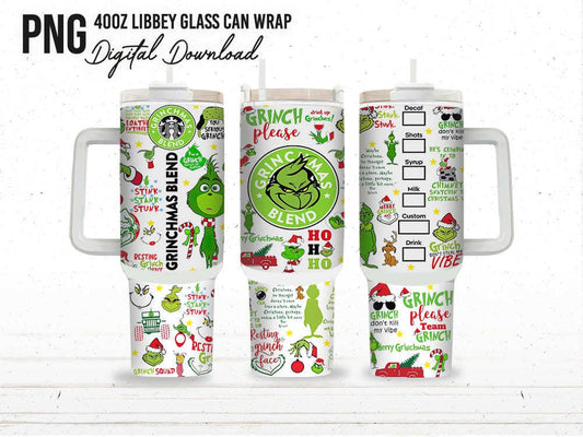 40 oz Christmas Tumbler Wrap, Christmas Tumbler Png - Vartdigitals