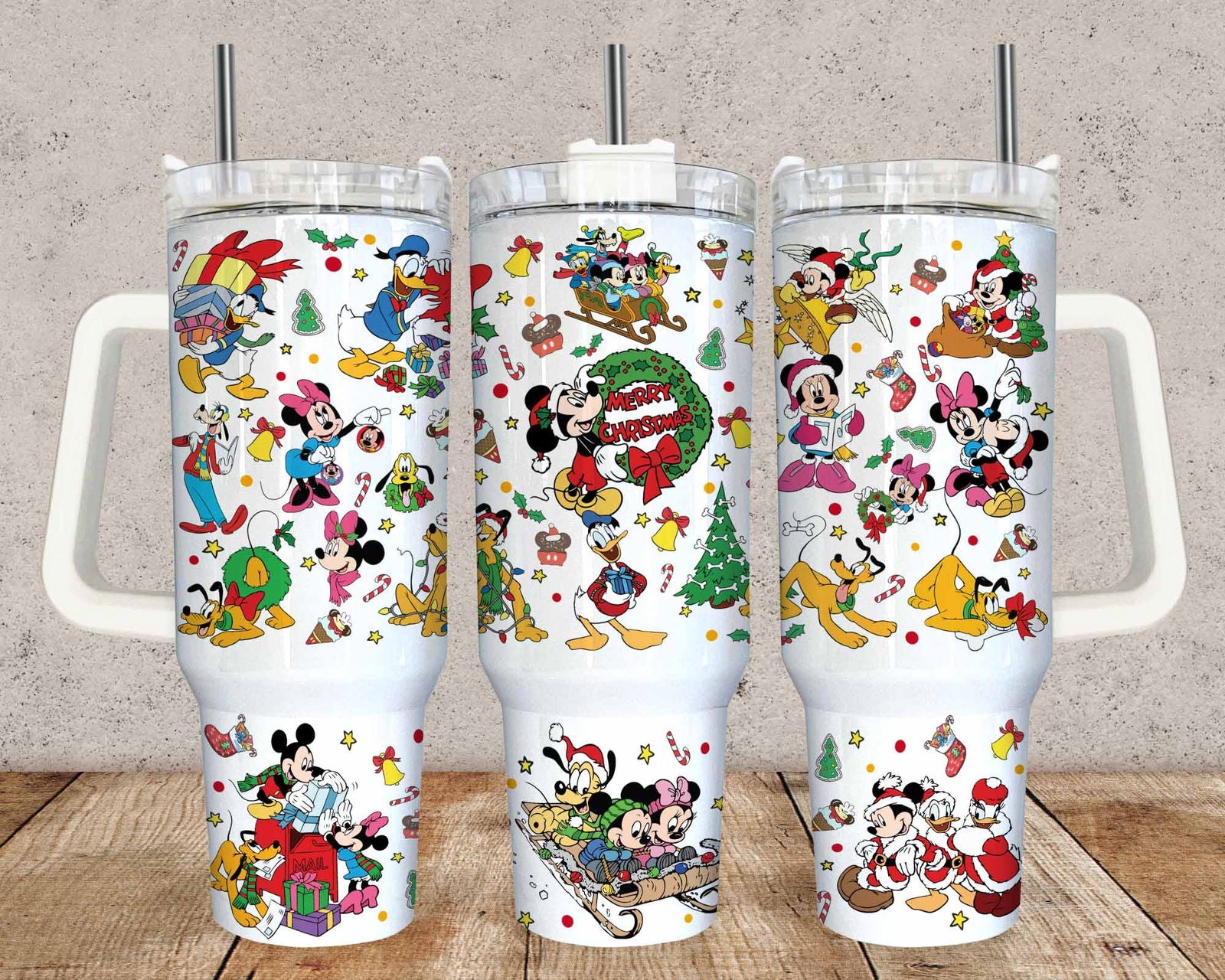 40oz Tumbler Wrap Png, DN Christmas 40oz - Vartdigitals