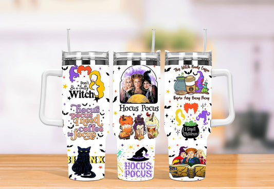 40oz Tumbler Wrap Png, Halloween 2 pieces 40 oz Tumbler Png, Horror 40oz Tumbler Png Sublimation Designs - Vartdigitals