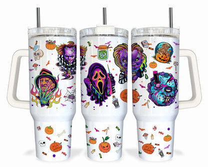 40oz Tumbler Wrap Png, Halloween 40oz Tumbler Png, Horror 40oz Tumbler Png Sublimation Designs - Vartdigitals