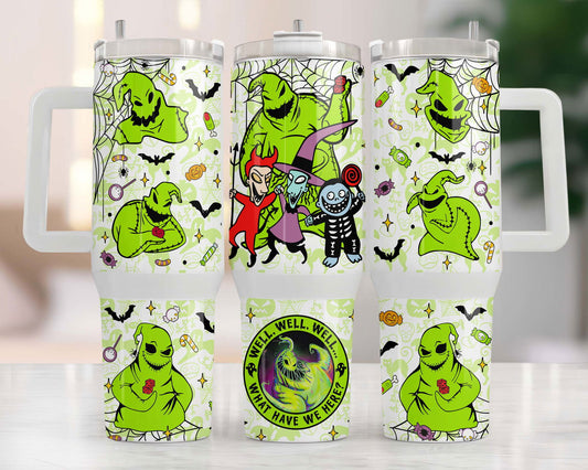 40oz Tumbler Wrap Png, Horror 2 pieces 40 oz Tumbler Png, Horror Halloween Tumbler 40oz Png Sublimation Designs - Vartdigitals