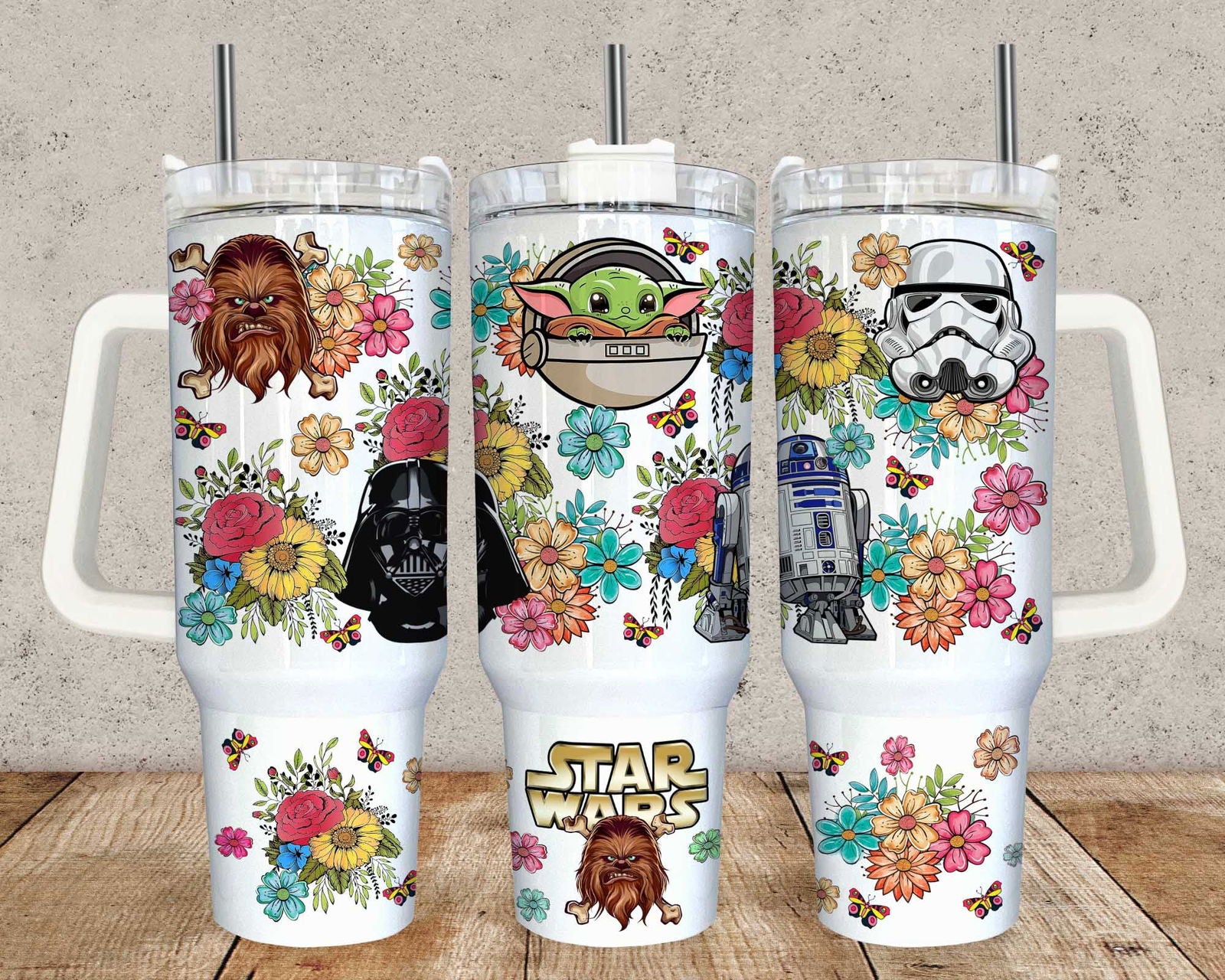 40oz Tumbler, 40oz Quencher Tumbler, Cartoon Tumbler Wrap, Png Instant Download 1 - Vartdigitals