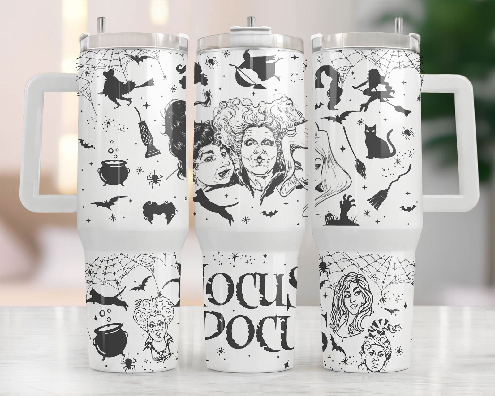 Bundle  40 oz Tumbler Wrap, Halloween Quencher Tumbler Sublimation - Vartdigitals