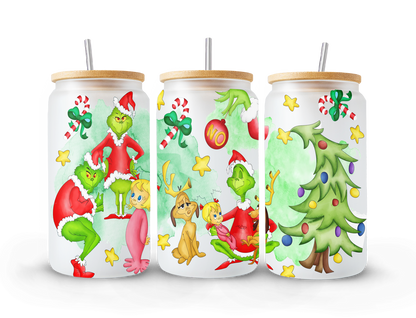 Bundle 30+ Christmas 16oz Glass Can Wrap - Vartdigitals