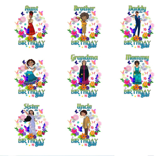 Bundle Family Birthday Girl Png, Birthday Png - Vartdigitals