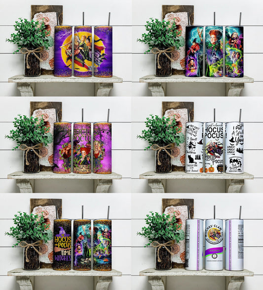 Bundle HoPs Tumbler, Halloween Tumbler 20oz Skinny Sublimation - Vartdigitals