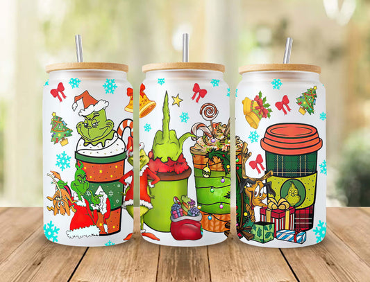 Christmas Tumbler Wrap, 16oz Can Glass Wrap 5 - Vartdigitals