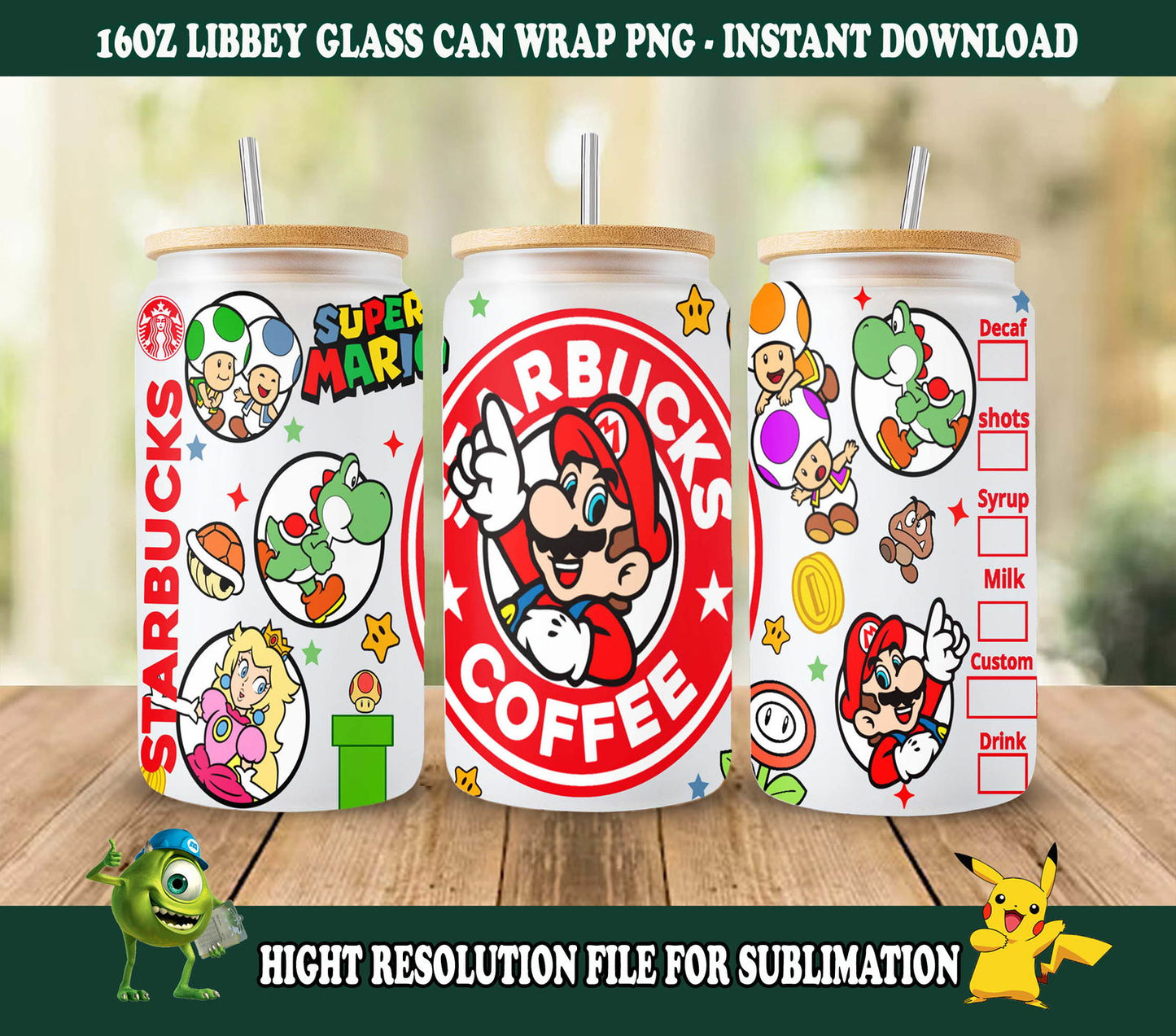 Coffee 16oz Skinny Can Glass PNG, 2024 Movie Tumbler PNG Sublimation - Vartdigitals