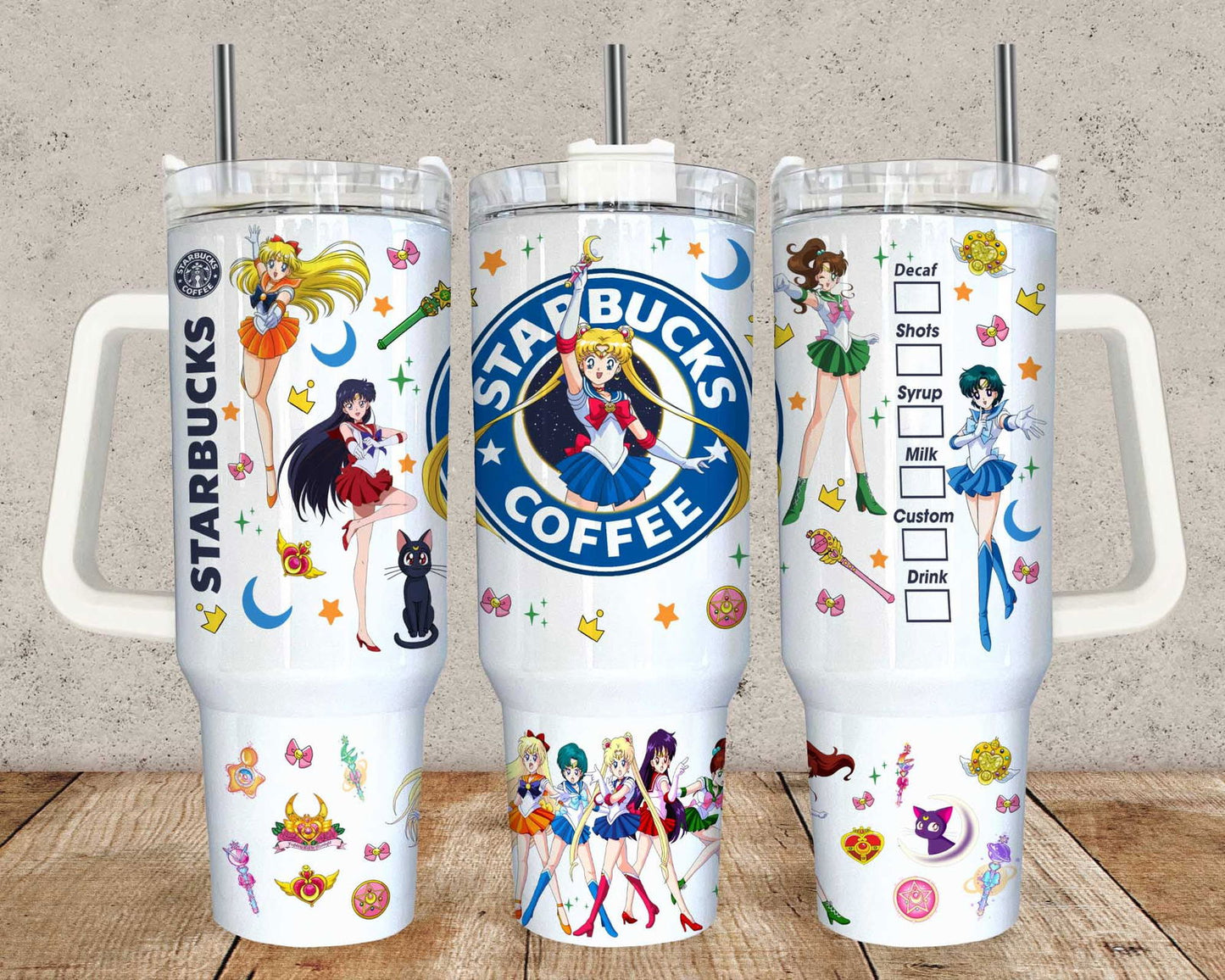 Girls Tumbler Wrap, Libbey 40oz Tumbler Design 1 - Vartdigitals