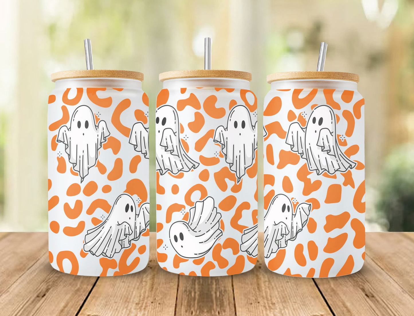 Halloween 16oz glass can png design for sublimation, Nightmare Sublimation digital download - Vartdigitals