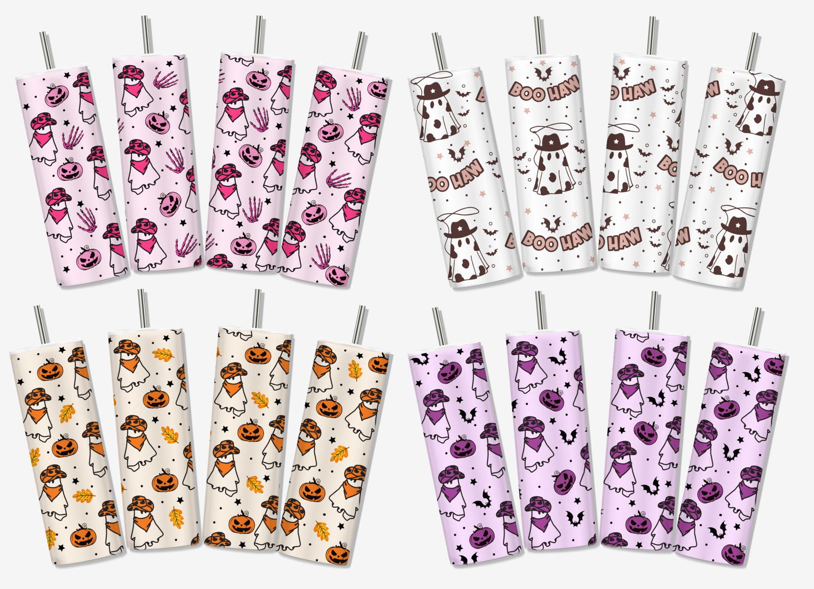 Halloween 20oz Skinny Sublimation Tumbler Wrap, Digital Design PNG Tumbler File Download - Vartdigitals