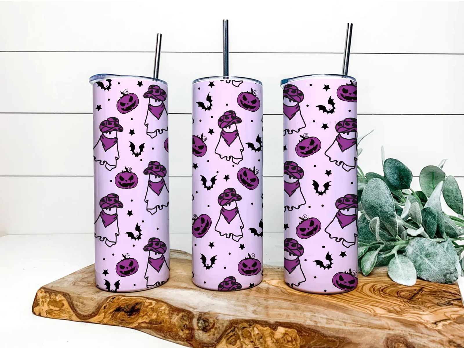 Halloween 20oz Skinny Sublimation Tumbler Wrap, Digital Design PNG Tumbler File Download - Vartdigitals