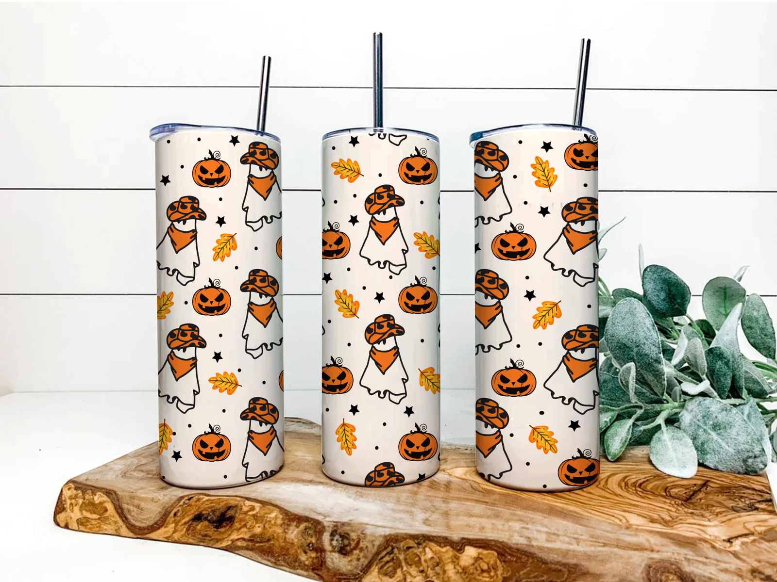 Halloween 20oz Skinny Sublimation Tumbler Wrap, Digital Design PNG Tumbler File Download - Vartdigitals