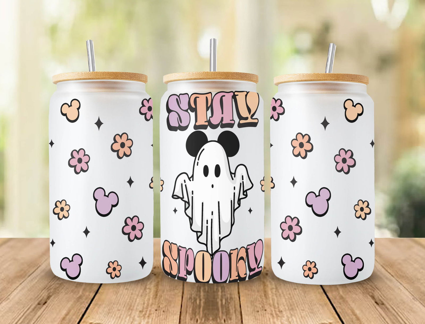 Halloween Can Glass Svg Bundle, 16oz Libbey Full Wrap Svg - Vartdigitals