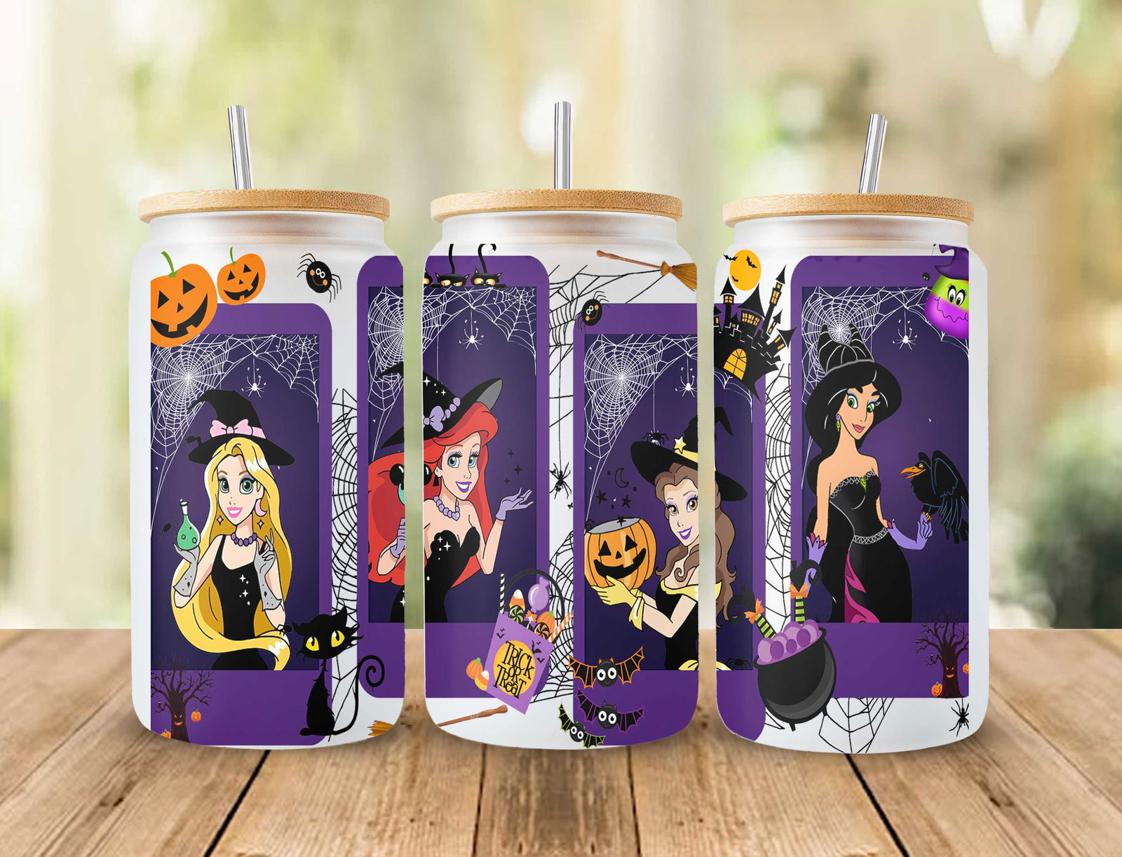 Halloween Coffee Logo Libbey Glass Can Wrap Sublimation, Design 16Oz 3 - Vartdigitals