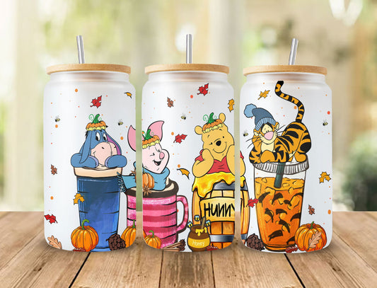 Halloween Designs 16oz Libbey Glass Can Tumbler, Hallothankmas 16oz Libbey Wrap PNG 2 - Vartdigitals