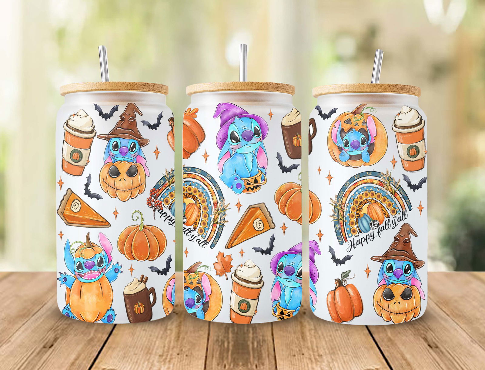 Halloween Tumbler 20oz, 16oz Libbey Can Glass, Hor Tumbler Wrap - Vartdigitals