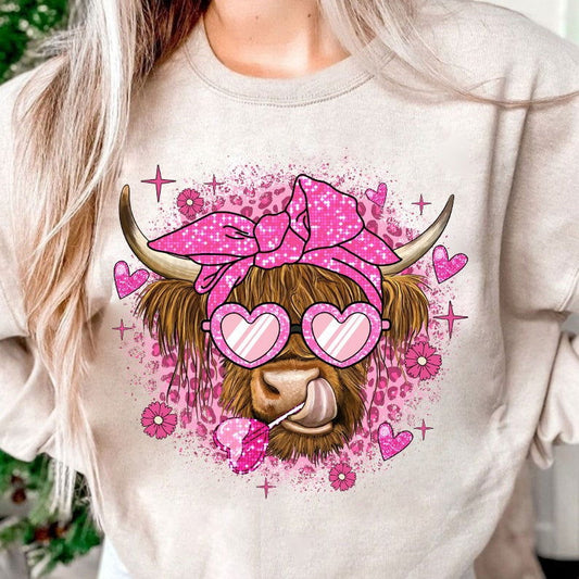 Heifer Valentine Png, Highland Cow Valentine Png 2 - Vartdigitals