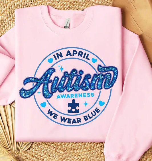 In April We Wear Blue Png, Autism Awareness Png 2 - Vartdigitals