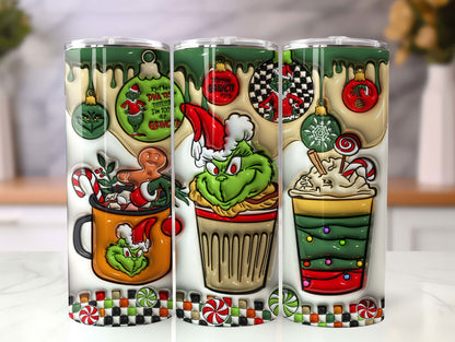 Inflated Christmas Tumbler Wrap, 3D Christmas Inflated Tumbler Wrap 2 - Vartdigitals