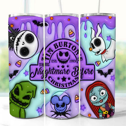 Inflated Halloween Tumbler Design Png, 20oz BB Sublimation 1 - Vartdigitals