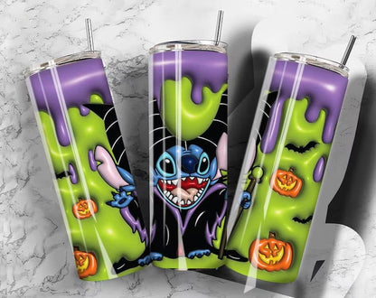 Inflated Halloween Tumbler Wrap PNG Bundle, Bubble 20 oz Tumbler Wrap - Vartdigitals