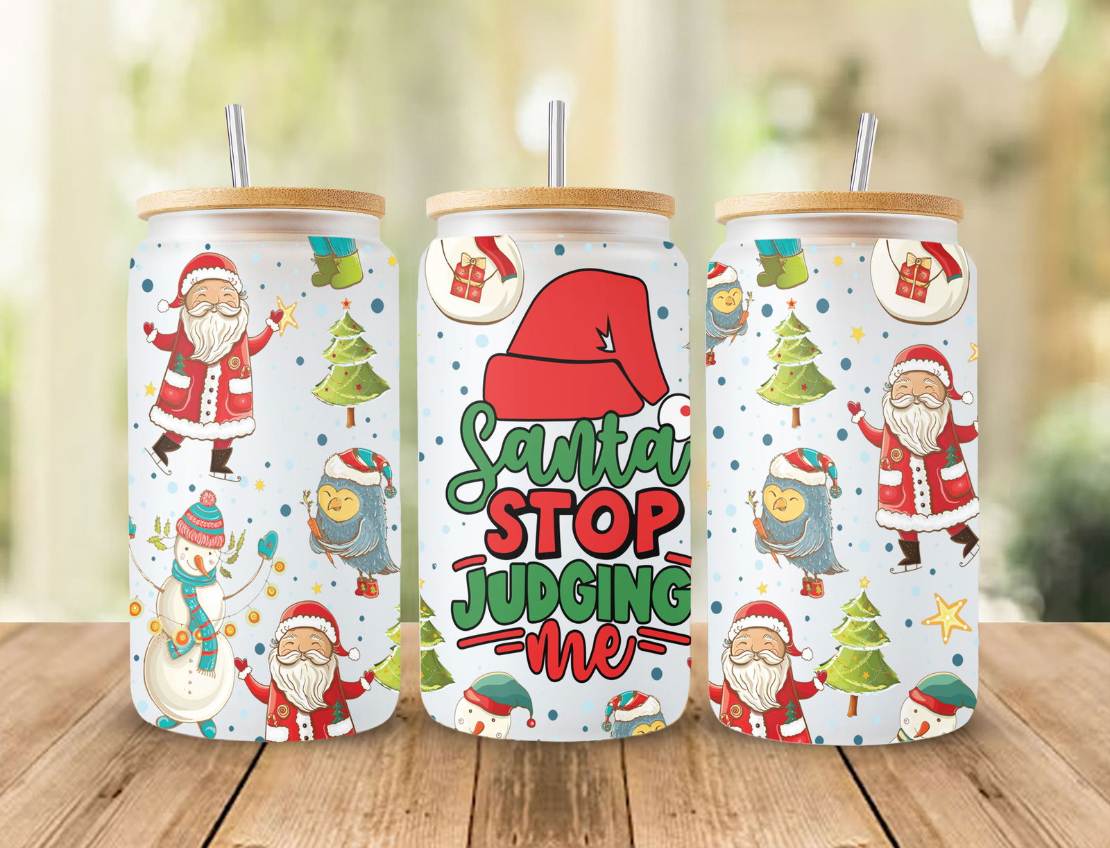 It's The Most Wonderful Time Of The Year 16oz Glass Can Sublimation Design - Vartdigitals