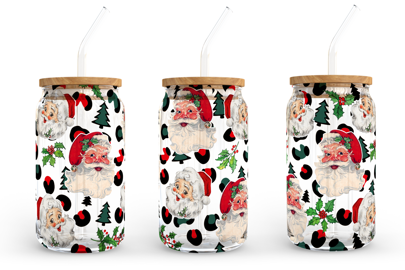 It's the most wonderful time of the year, 16oz Libbey Glass Can Wrap Sublimation Design - Vartdigitals