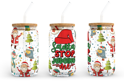 It's the most wonderful time of the year, 16oz Libbey Glass Can Wrap Sublimation Design - Vartdigitals