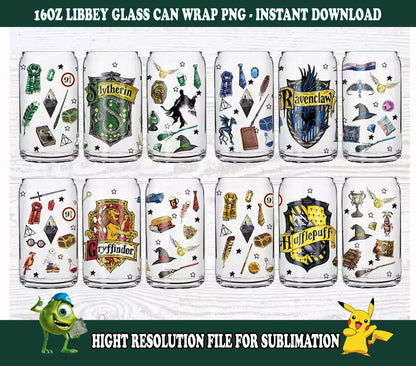 Libbey Glass PNG, Can Glass Wrap PNG, 16oz Can Glass png - Vartdigitals