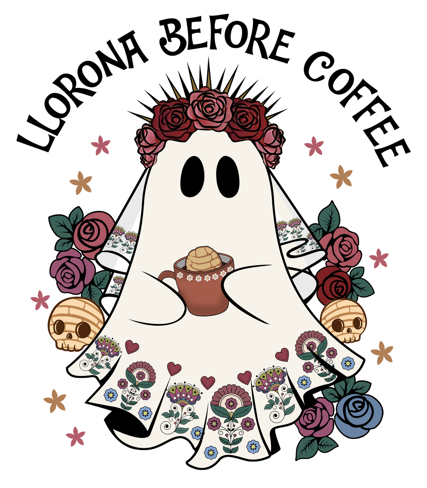 Llorona Before Coffee,  PNG, Cafecito Halloween - Vartdigitals