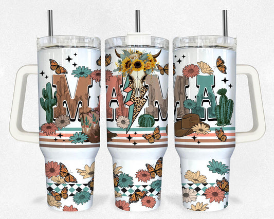 MAMA 40oz tumbler wrap , Sublimation design templates 2 - Vartdigitals