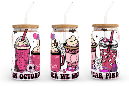 Pink Coffee Design Png, 16oz Libbey Can Glass, Digital Download - Vartdigitals