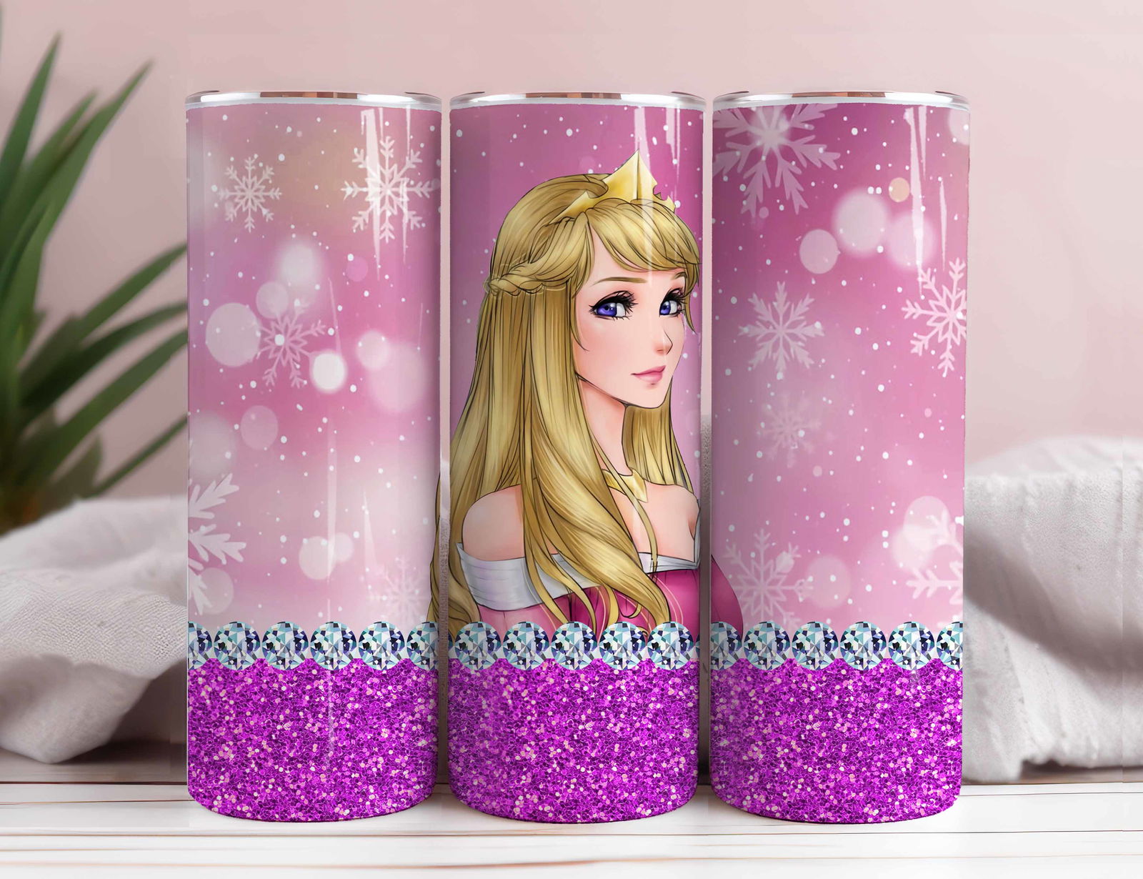 Princess Tumbler Wrap, 20oz Skinny Tumbler 1 - Vartdigitals