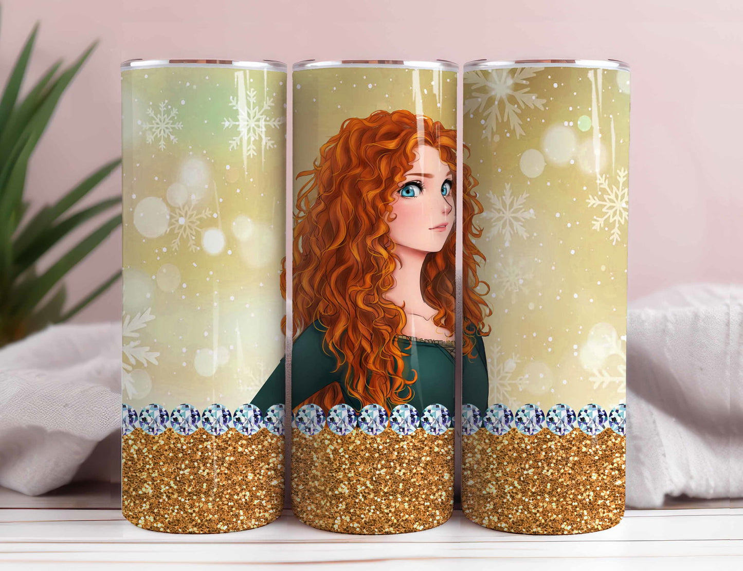 Princess Tumbler Wrap, 20oz Skinny Tumbler 3 - Vartdigitals